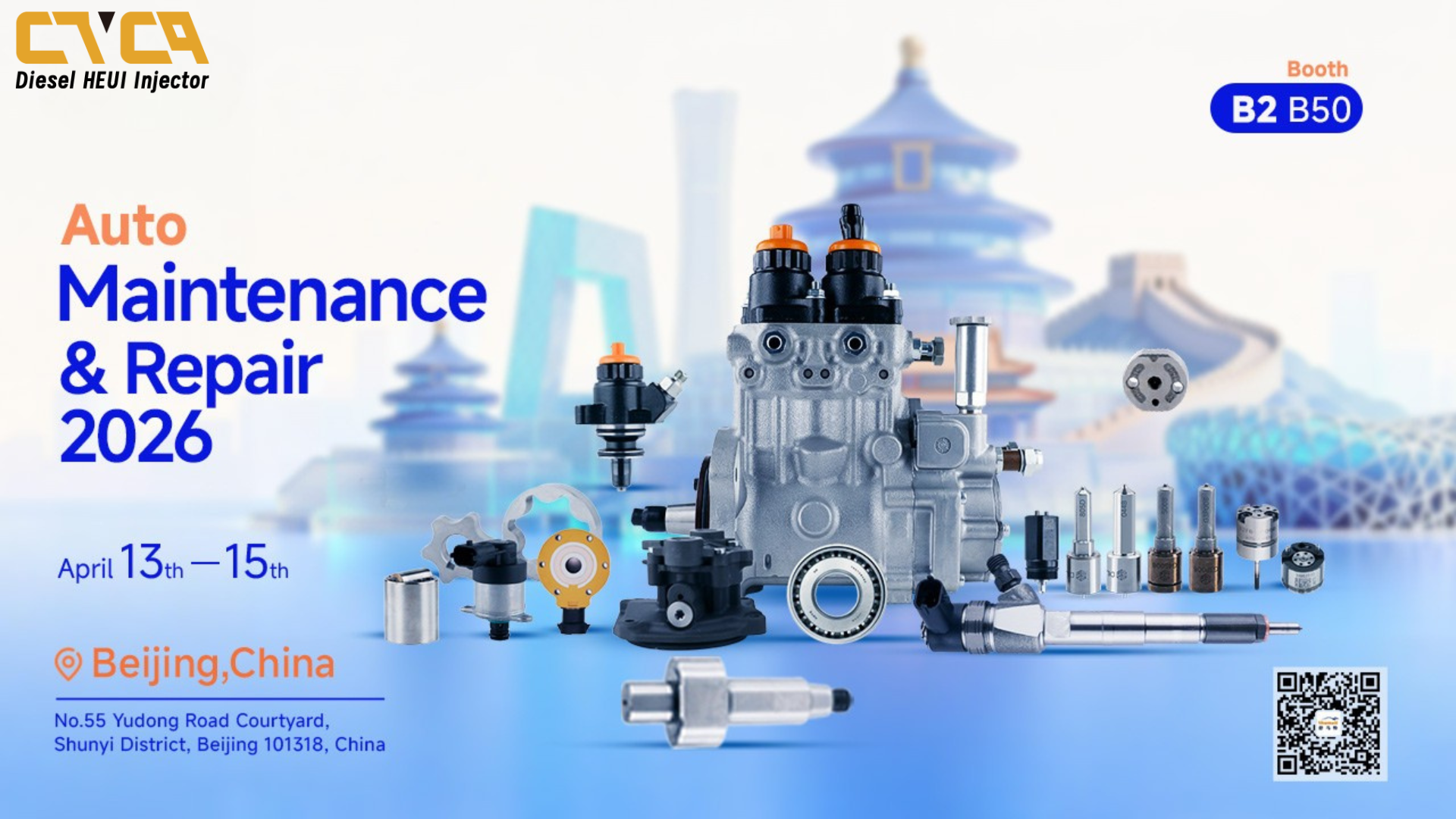 Meet Shumatt at AMR Beijing and Enjoy Specials on 293-4074 HEUI Injector